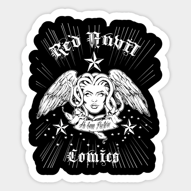 Red Anvil Comics Tattoo shirt Sticker by redanvilcomics